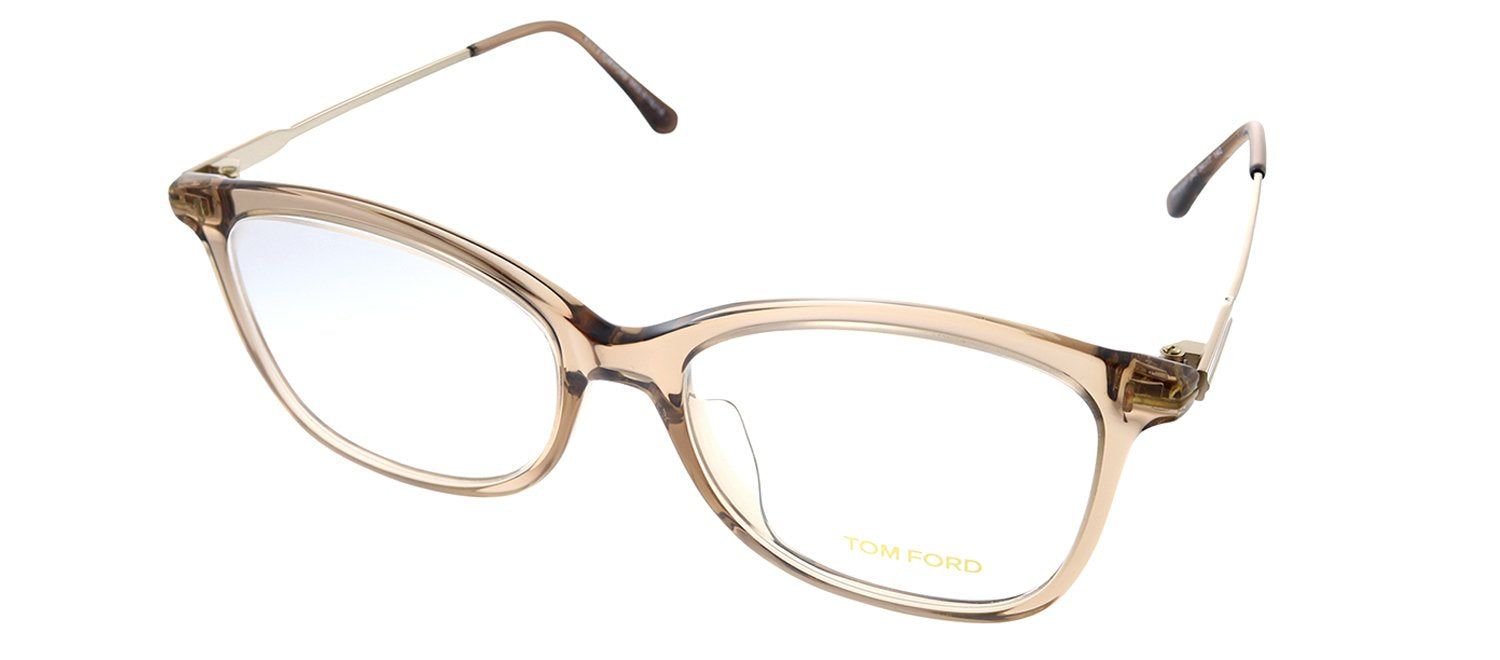 Tom Ford TF 5510F 045 Geometric Plastic Brown Eyeglasses with Demo Lens sold by Gaffos product image thumbnail 2