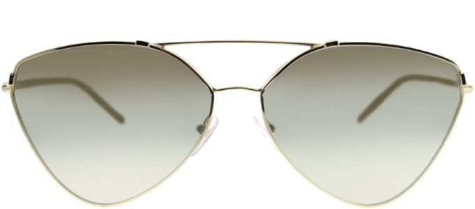 Prada PR 51US ZVN5O0 Aviator Metal Gold Sunglasses with Grey Gradient Mirror Lens sold by Gaffos