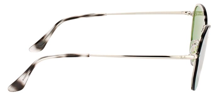 Ray-Ban RB 3579N 003/30 Square Metal Silver Sunglasses with Dark Green Silver Mirror Lens sold by Gaffos