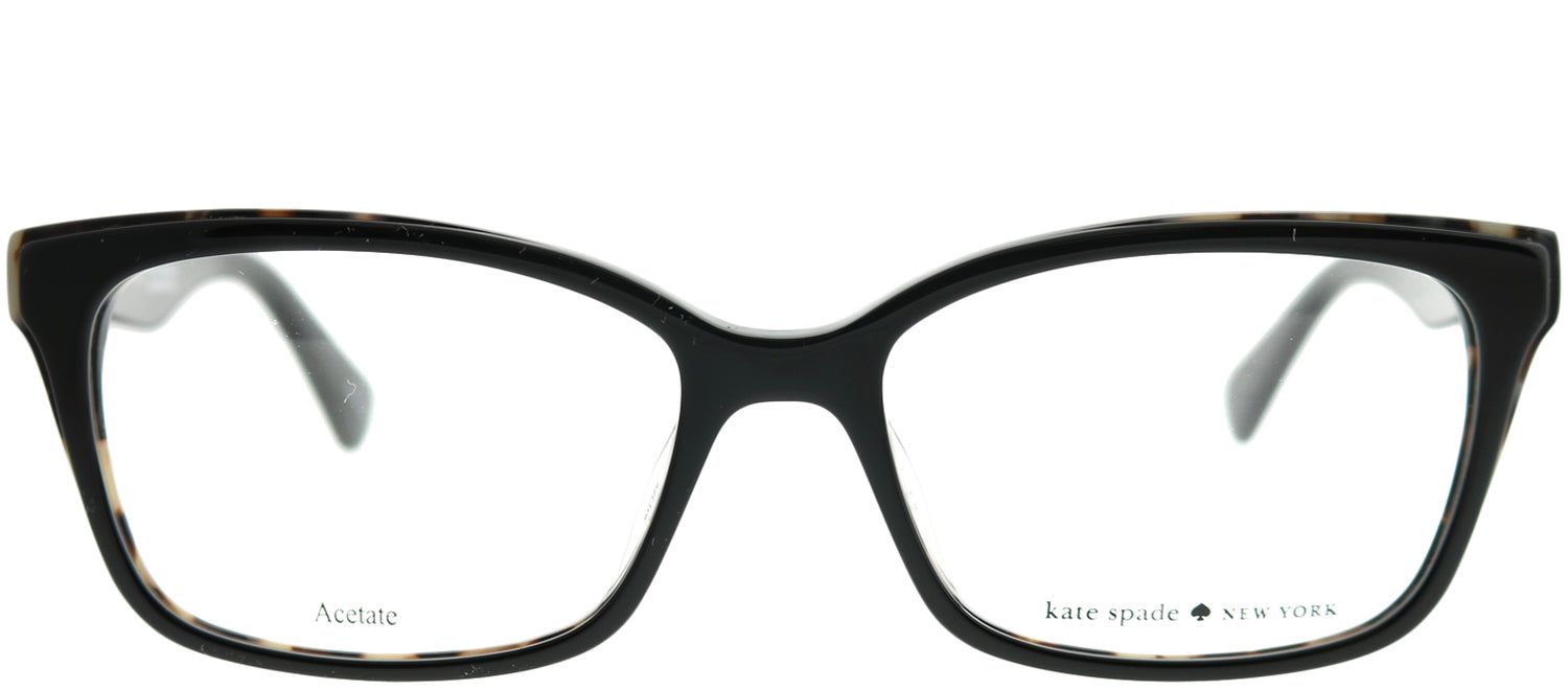 Kate Spade KS Jeri 807 Rectangle Plastic Black Eyeglasses with Demo Lens sold by Gaffos