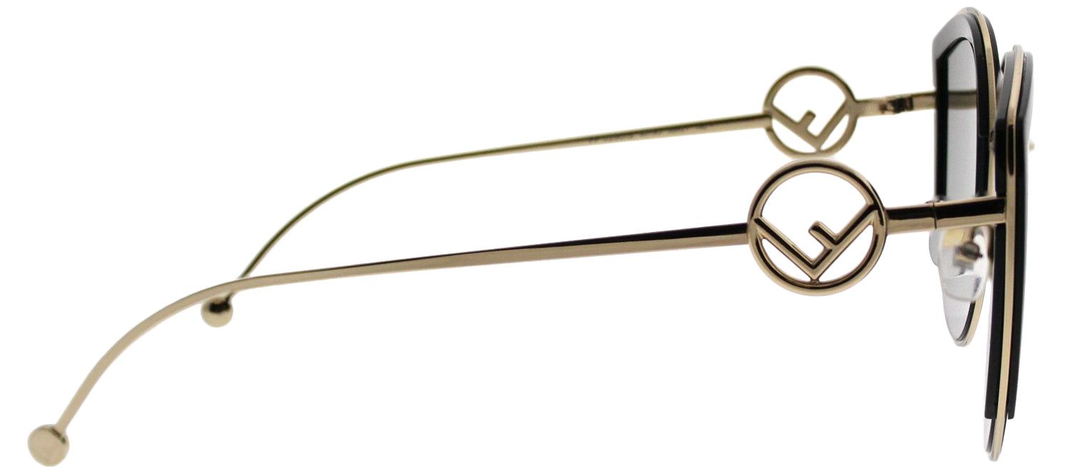Fendi FF 0290 807 Cat-Eye Metal Black Sunglasses with Grey Gradient Lens sold by Gaffos product image thumbnail 3