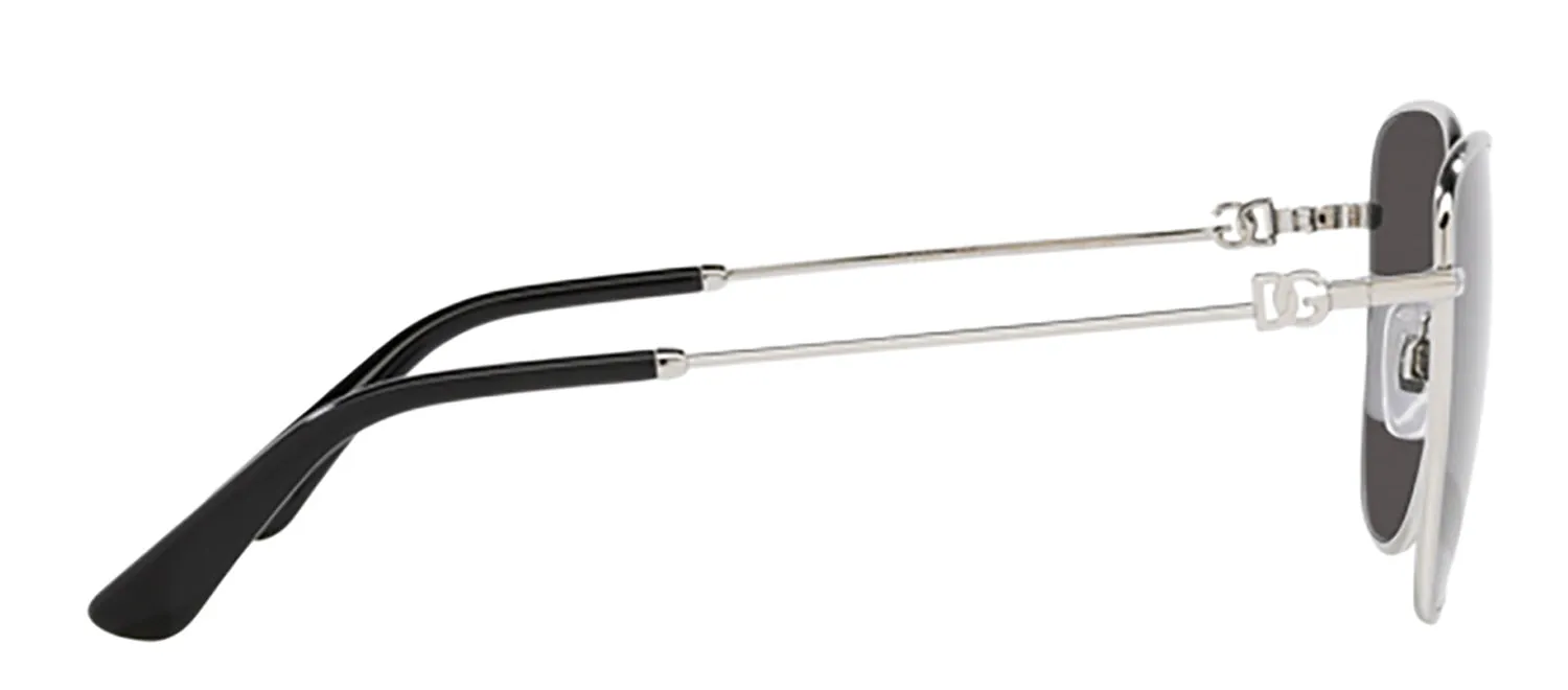 Dolce & Gabbana DG 2293 05/87 Butterfly Metal Silver Sunglasses with Grey Lens sold by Gaffos product image thumbnail 3