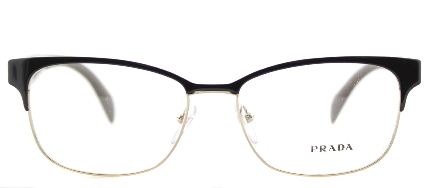 Prada PR 65RV DHO1O1 Rectangle Metal Brown Eyeglasses with Demo Lens sold by Gaffos