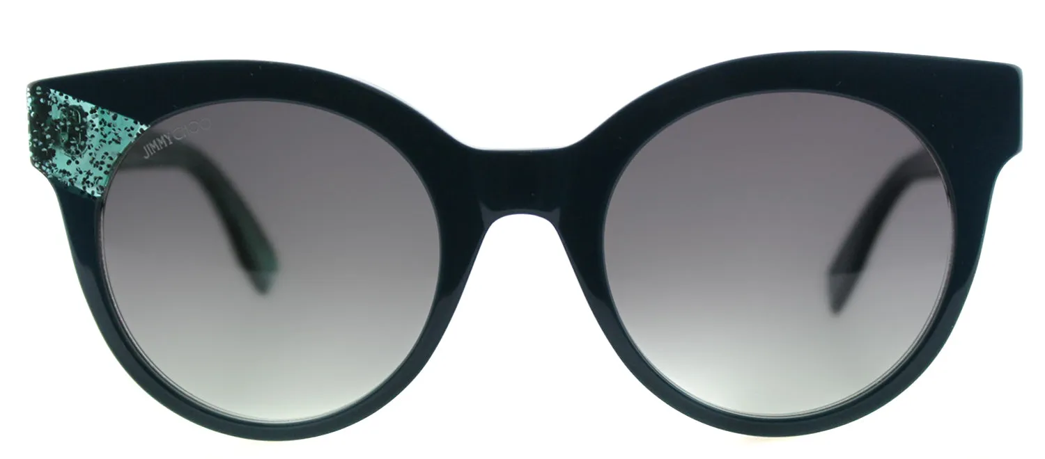 Jimmy Choo JC Mirta Q4S Cat-Eye Plastic Blue Sunglasses with Grey Gradient Lens sold by Gaffos
