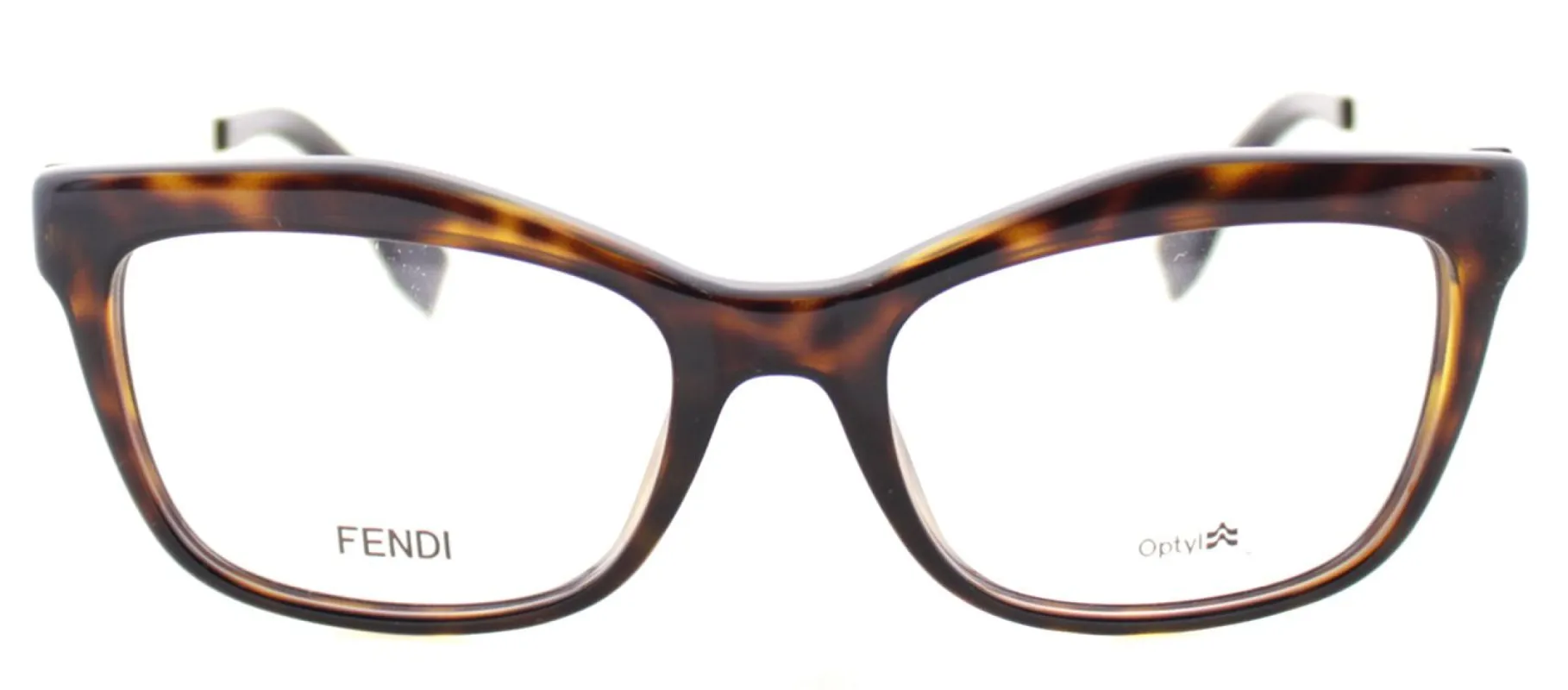 Fendi FF 0050 PGM Rectangle Plastic Brown Eyeglasses with Demo Lens made by Fendi