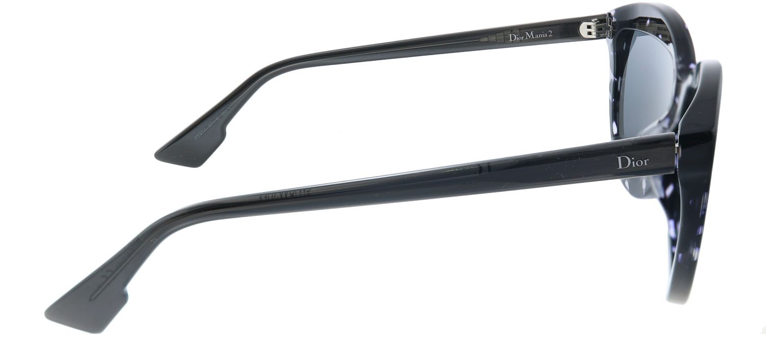 Dior Mania 2 AB8 T4 Round Plastic Grey Sunglasses with Silver Mirror Lens sold by Gaffos product image thumbnail 3