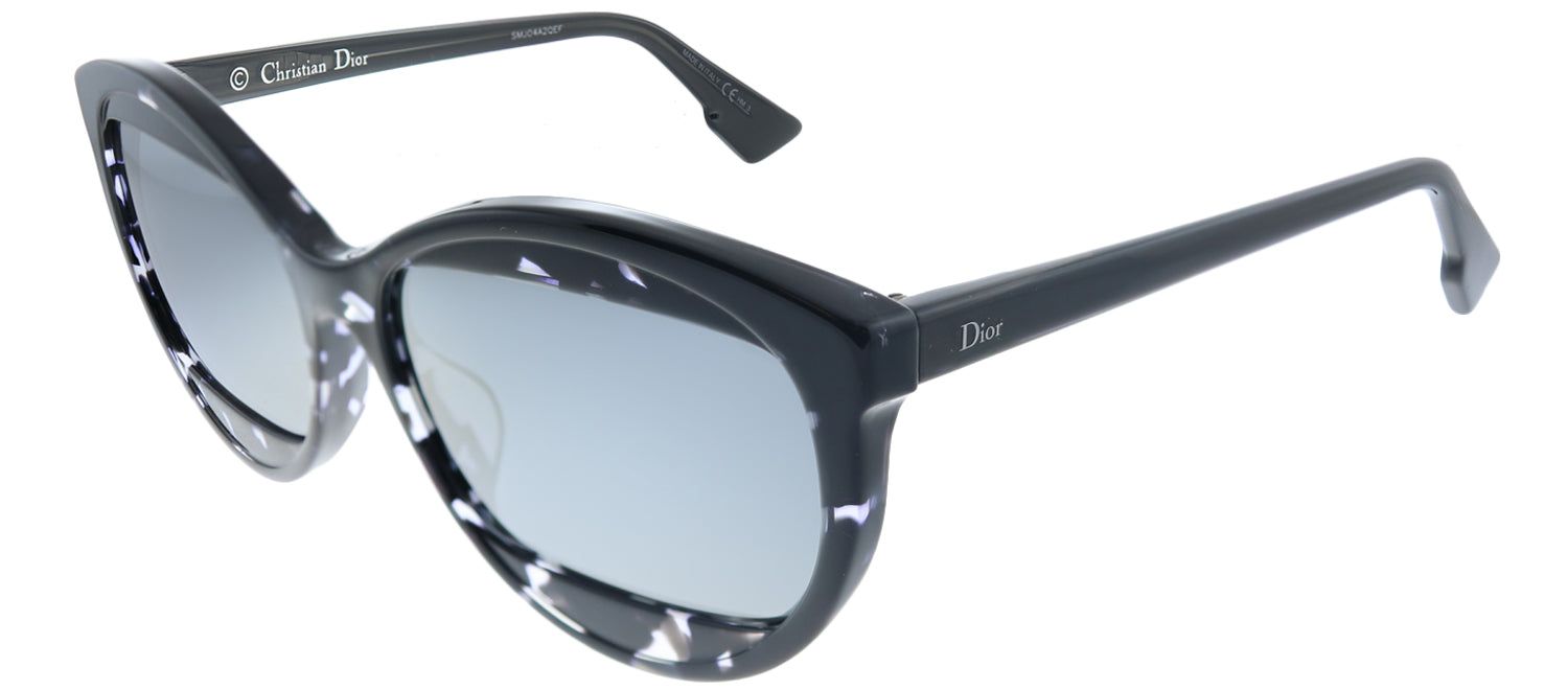 Dior Mania 2 AB8 T4 Round Plastic Grey Sunglasses with Silver Mirror Lens sold by Gaffos product image thumbnail 2