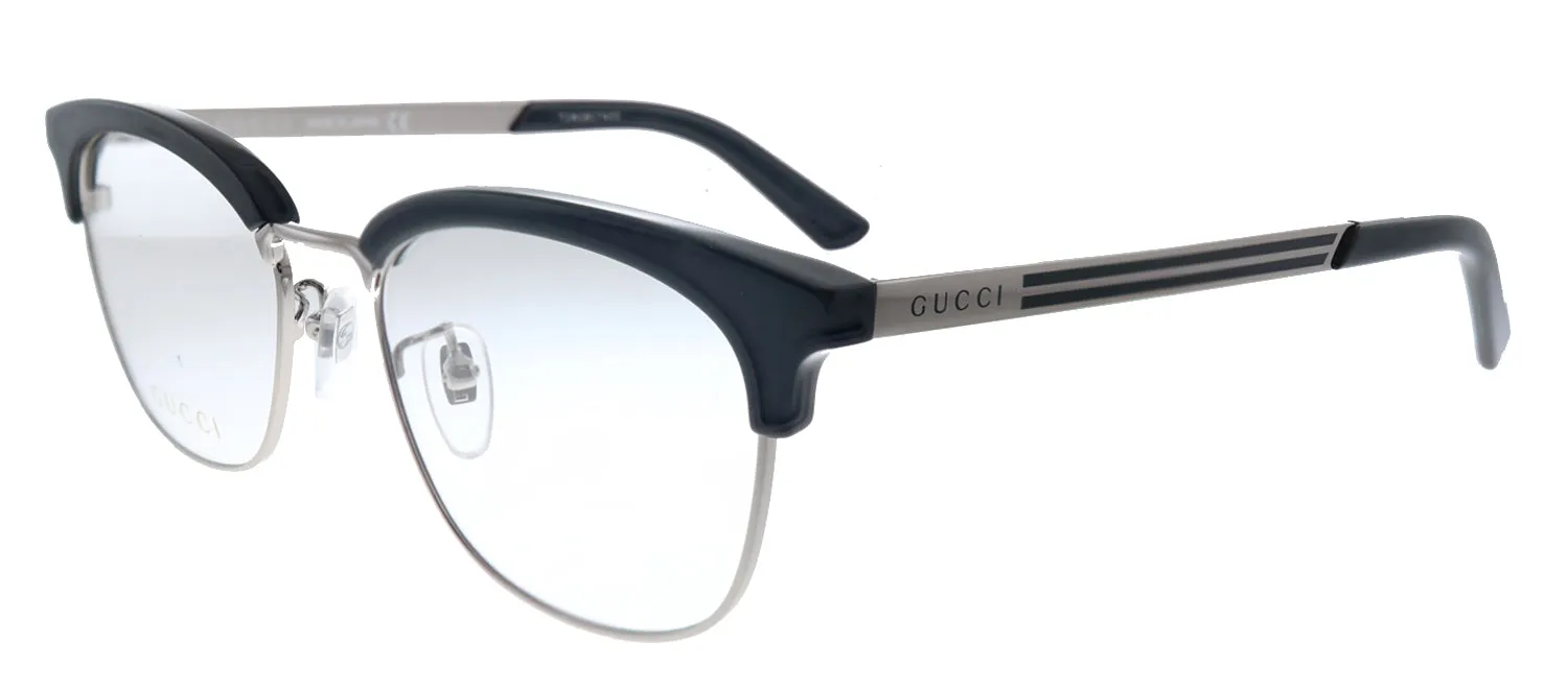 Gucci GG 0698OA 001 Square Acetate Silver Eyeglasses with Demo Lens sold by Gaffos product image thumbnail 2