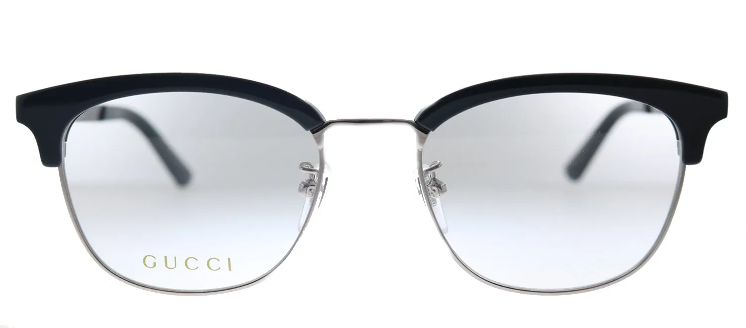 Gucci GG 0698OA 001 Square Acetate Silver Eyeglasses with Demo Lens sold by Gaffos