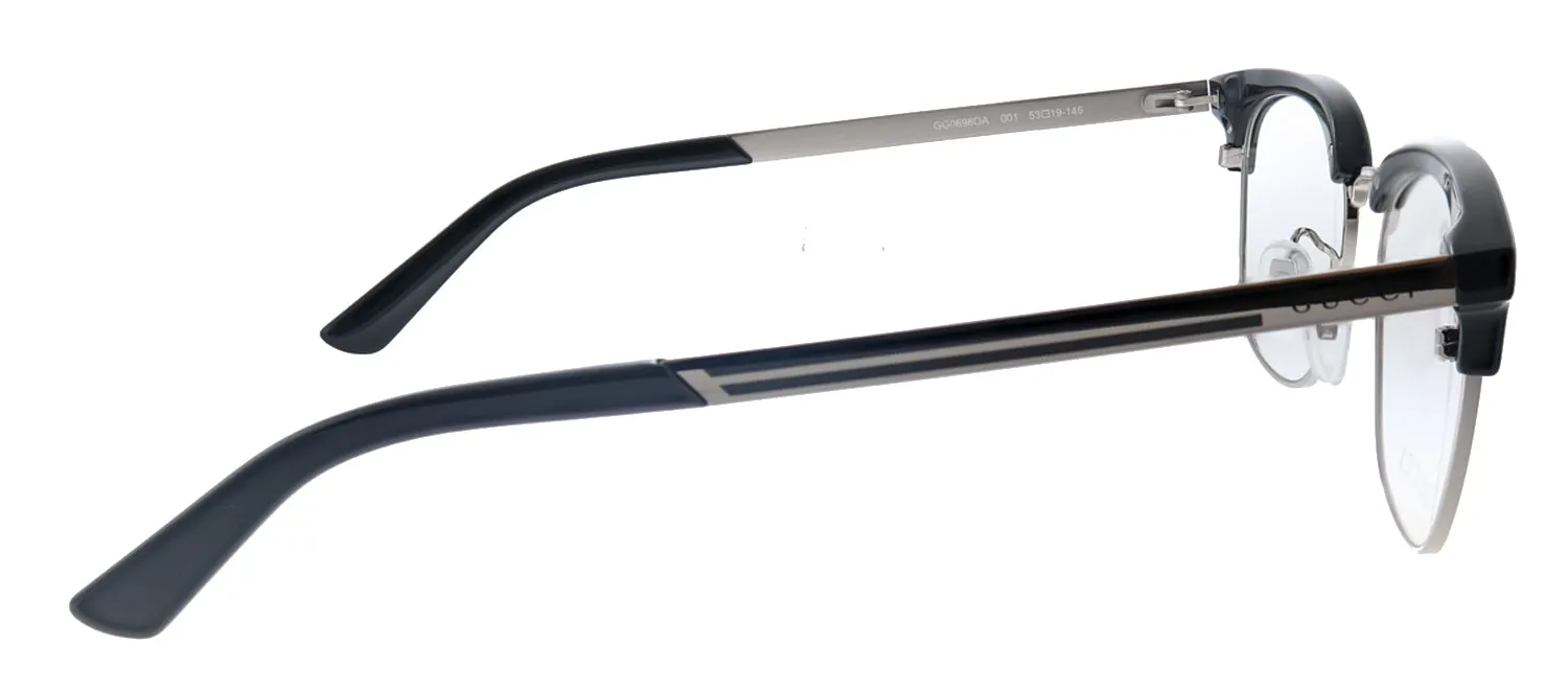 Gucci GG 0698OA 001 Square Acetate Silver Eyeglasses with Demo Lens sold by Gaffos product image thumbnail 3