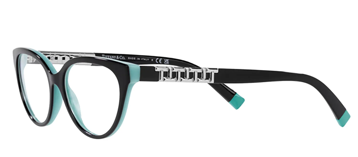 Tiffany & Co. TF 2226 8055 Cat-Eye Plastic Black Eyeglasses with Logo Stamped Demo Lenses sold by Gaffos product image thumbnail 3