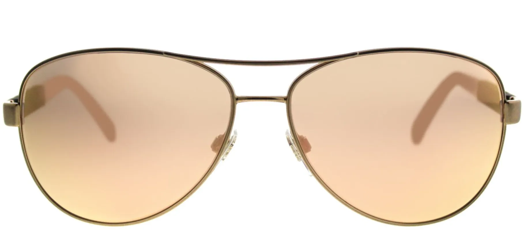 Burberry BE 3080 12357J Aviator Metal Gold Sunglasses with Rose Gold Mirror Lens sold by Gaffos