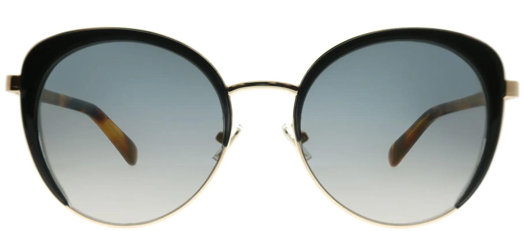 Jimmy Choo JC Gabby 2M2 FQ Round Metal Black Sunglasses with Gold Lens sold by Gaffos