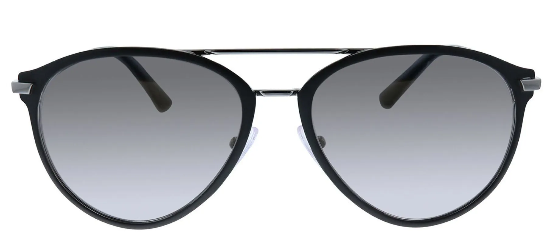 Prada PR 51WS 02G09G Pilot Plastic Black Sunglasses with Grey Polarized Lens sold by Gaffos