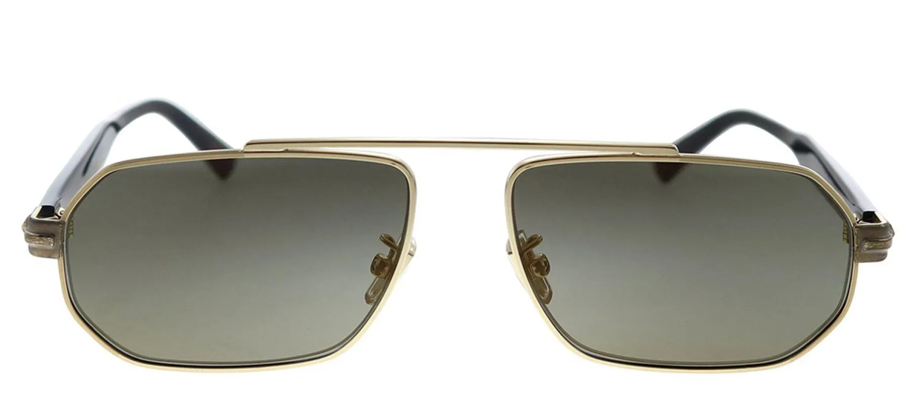 Jimmy Choo JC VIGGO/S 06J K1 Pilot Metal Gold Sunglasses with Green Lens made by Gaffos