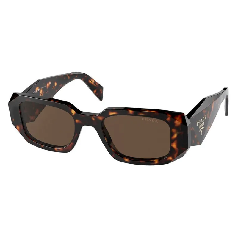 Prada PR 17WSF 2AU8C1 Rectangle Plastic Tortoise Sunglasses with Brown Lens sold by Gaffos