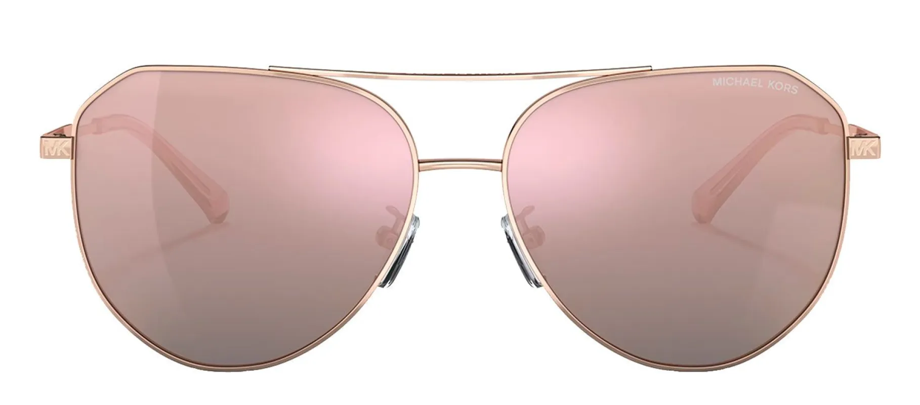 Michael Kors MK 1109 11084Z Aviator Metal Gold Sunglasses with Rose Mirror Lens sold by Gaffos