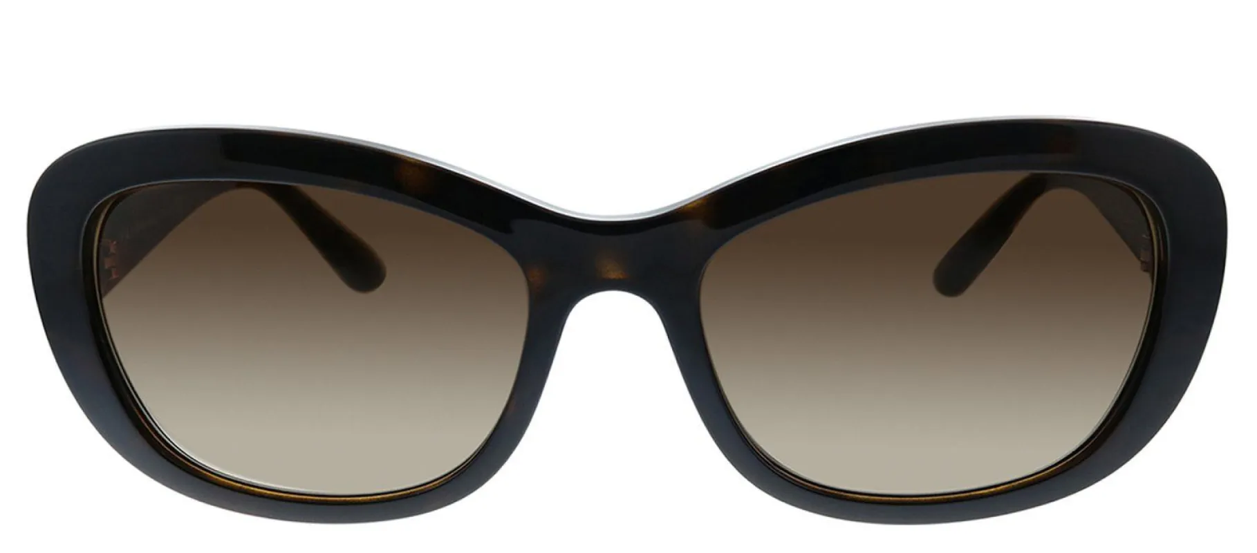 Prada PR 18VS 2AU6S1 Oval Plastic Havana Sunglasses with Brown Lens sold by Gaffos