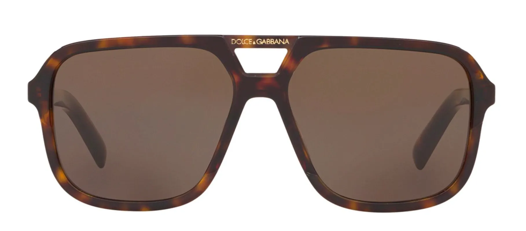 Dolce & Gabbana DG 4354 502/73 Square Plastic Havana Sunglasses with Brown Gradient Lens sold by Gaffos