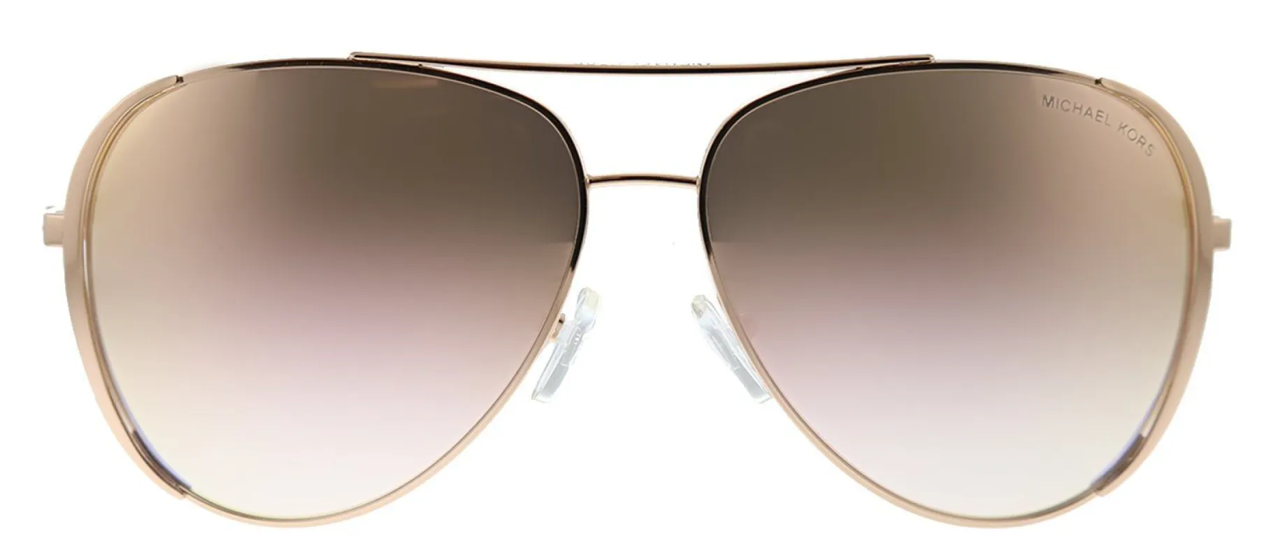 Michael Kors Chelsea Bright MK 1101B 11086F Aviator Metal Gold Sunglasses with Pink Gradient Lens sold by Gaffos