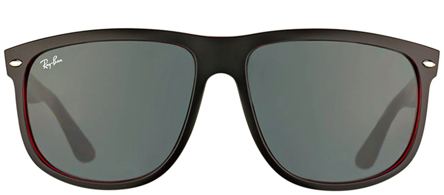 Ray-Ban Boyfriend RB 4147 617187 Square Plastic Black Sunglasses with Grey Lens sold by Gaffos
