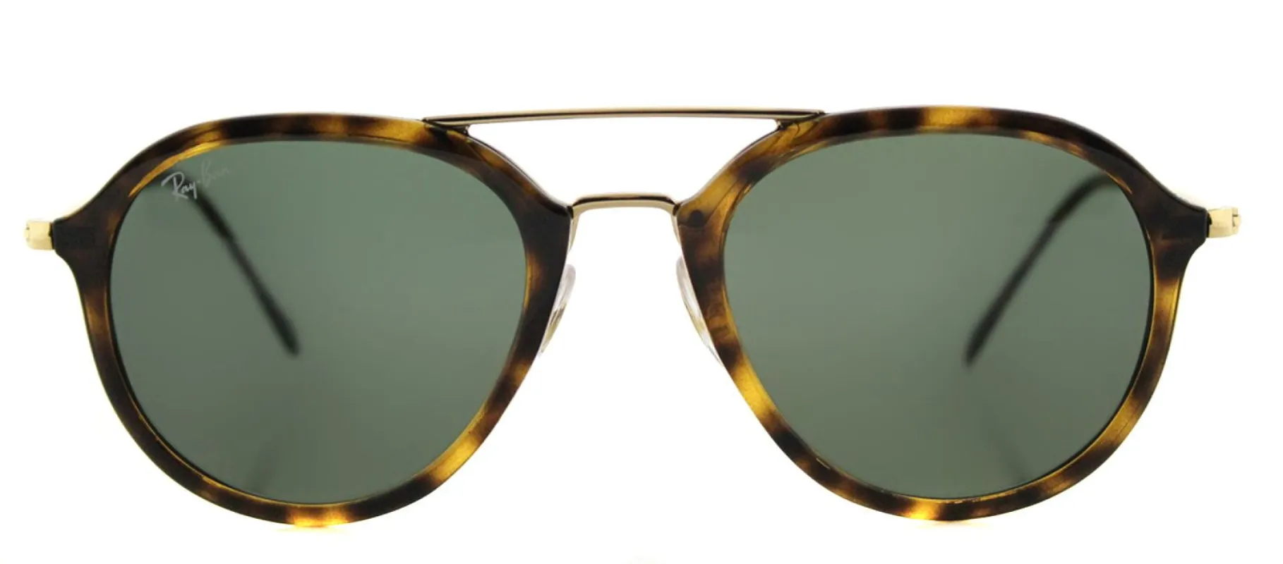 Ray-Ban RB 4253 710 Square Plastic Tortoise/ Havana Sunglasses with Green Lens sold by Gaffos