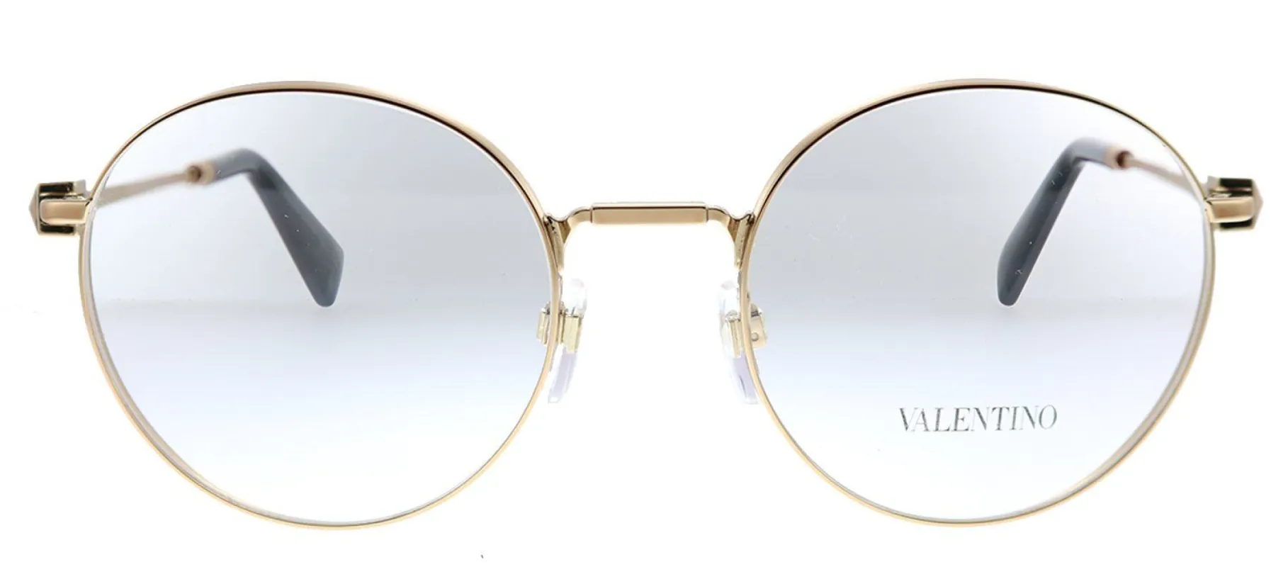 Valentino VA 1020 3031 Round Metal Rose Gold Blue Eyeglasses with Demo Lens sold by Gaffos