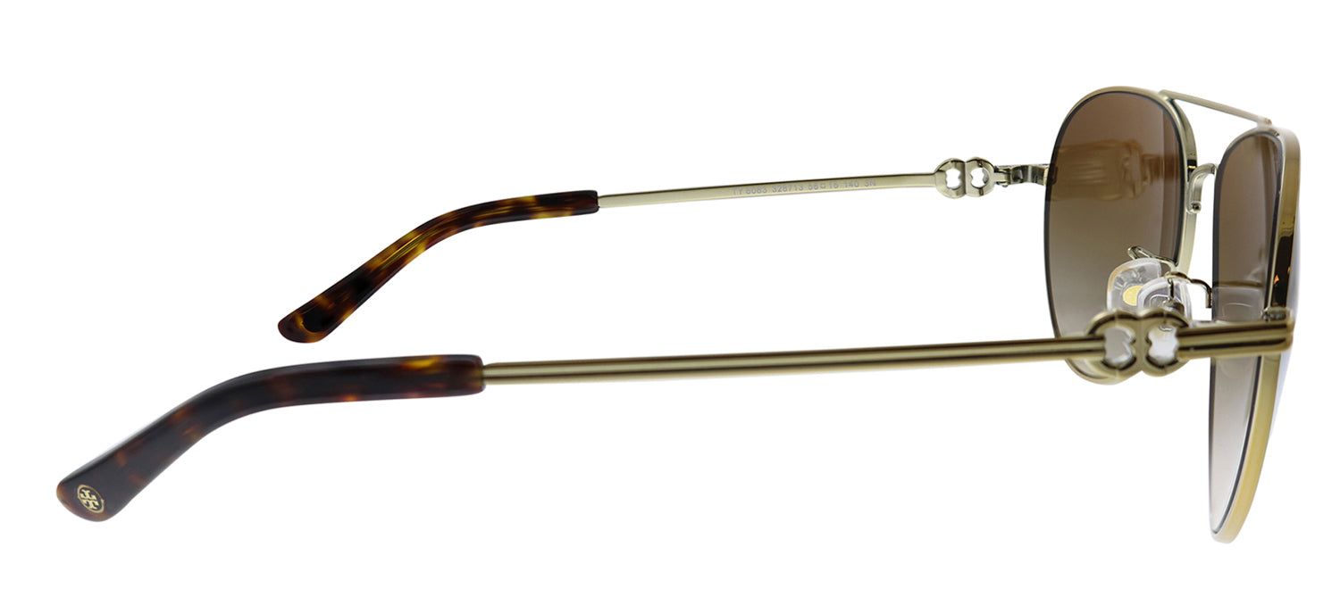 Tory Burch TY 6083 328713 Pilot Metal Gold Sunglasses with Brown Gradient Lens sold by Gaffos product image thumbnail 3