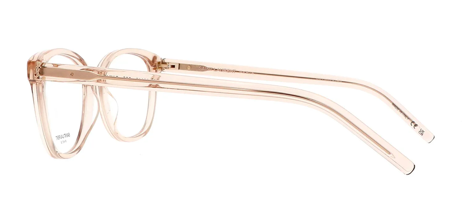 Saint Laurent SL M113O 003 Round Plastic Nude Eyeglasses with Clear Lens sold by Gaffos product image thumbnail 3