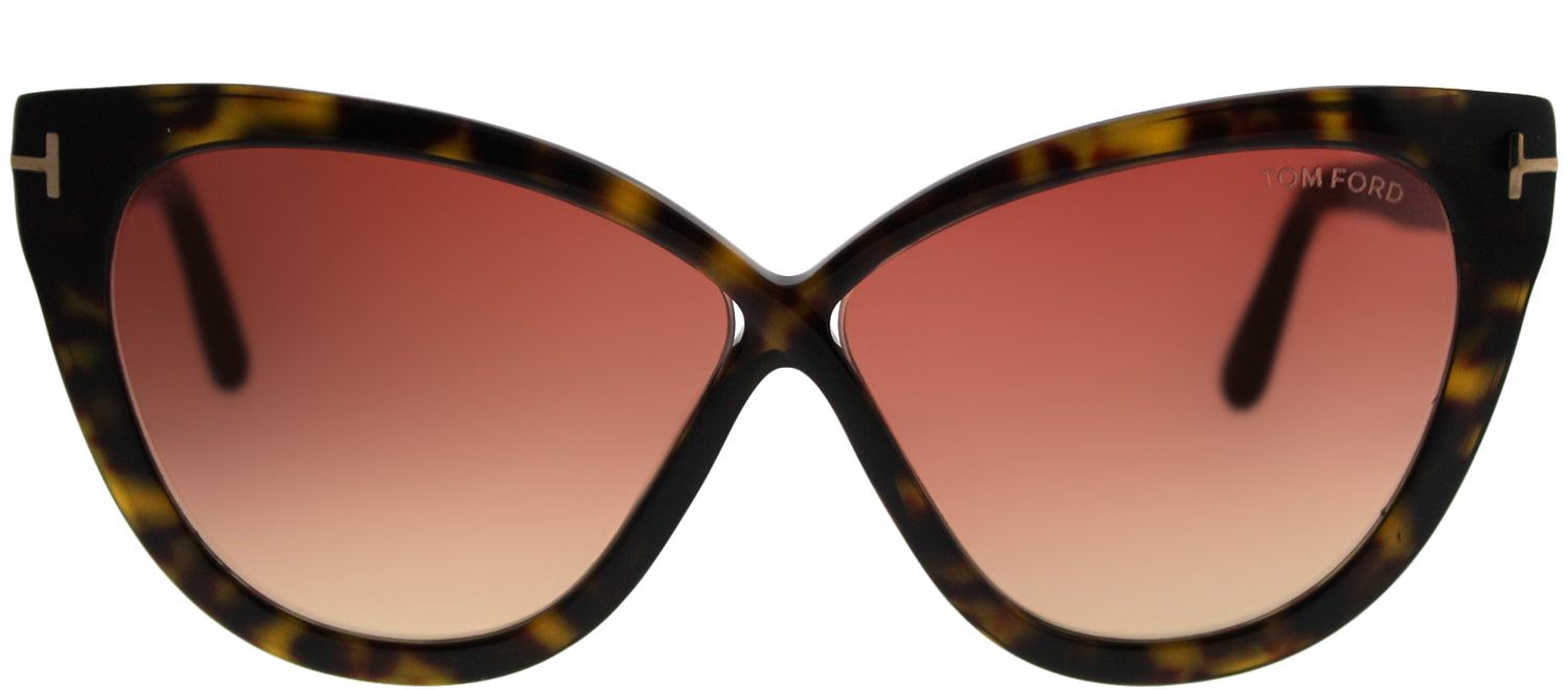 Tom Ford TF 511 52B Cat-Eye Plastic Tortoise/ Havana Sunglasses with Brown Gradient Lens sold by Gaffos
