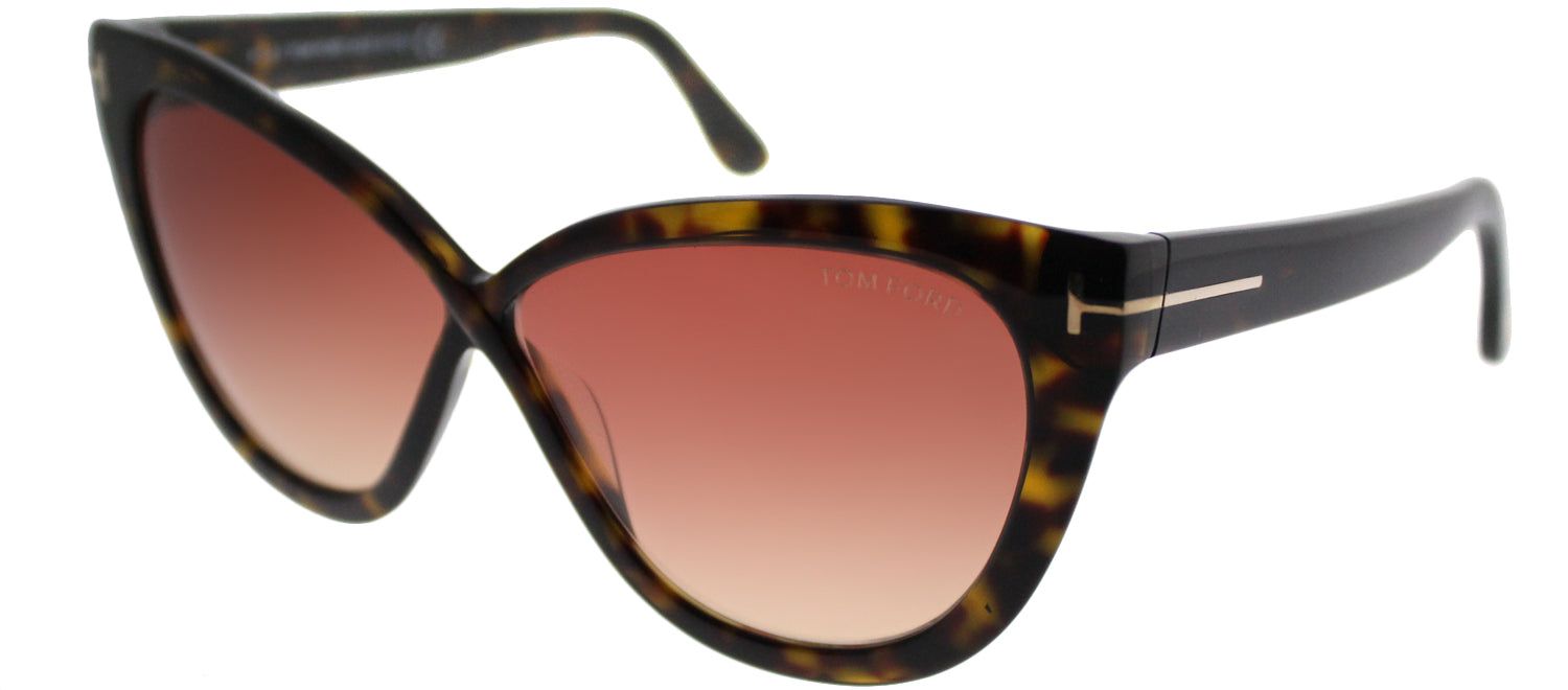 Tom Ford TF 511 52B Cat-Eye Plastic Tortoise/ Havana Sunglasses with Brown Gradient Lens sold by Gaffos product image thumbnail 2