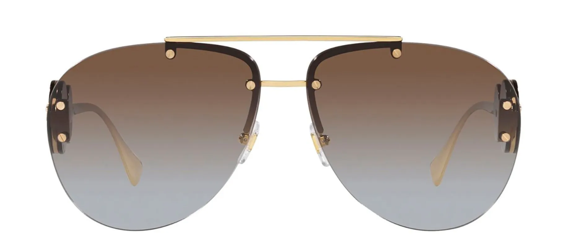 Versace VE 2250 148889 Aviator Metal Gold Sunglasses with Brown Gradient Lens sold by Gaffos