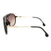 Carrera CA 1034/S 807_HA Aviator Plastic Black Sunglasses with Brown Gradient Lens sold by Gaffos