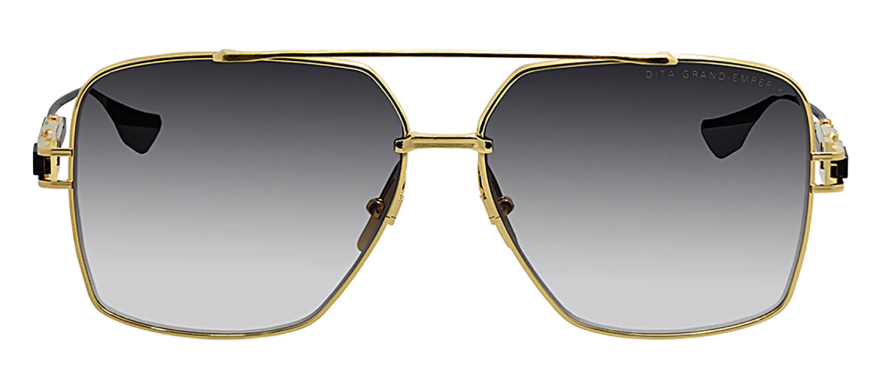 Dita GRAND EMPERIK DT DTS159 A-01 Aviator Metal Gold Sunglasses with Grey Gradient Lens sold by Gaffos