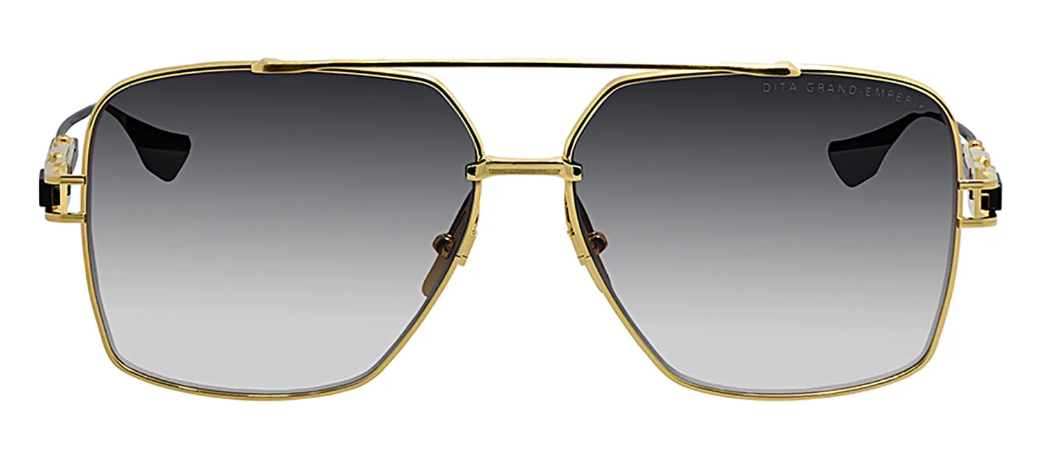 Dita GRAND EMPERIK DT DTS159 A-01 Aviator Metal Gold Sunglasses with Grey Gradient Lens sold by Gaffos