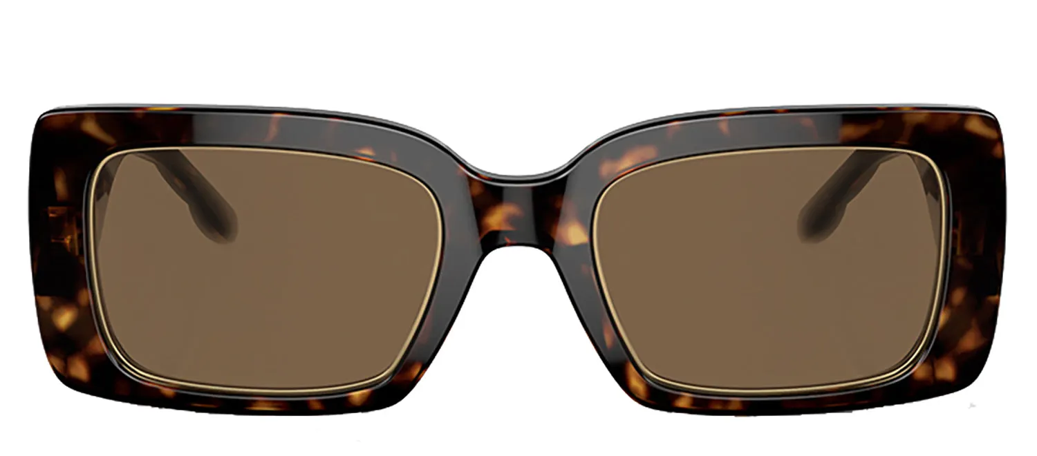 Tory Burch TY 7188U 172873 Rectangle Plastic Brown Sunglasses with Dark Brown Lens sold by Gaffos