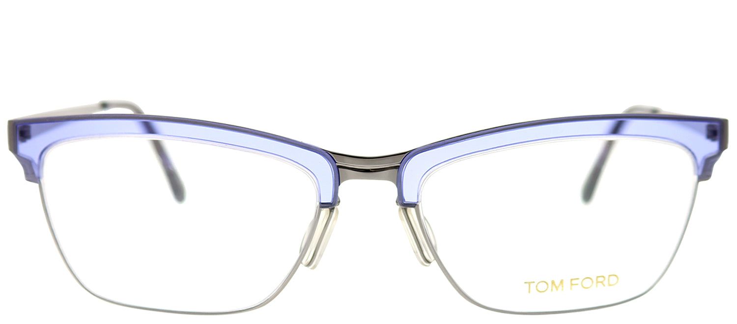 Tom Ford FT 5392 80 Cat-Eye Metal Grey Eyeglasses with Demo Lens sold by Gaffos