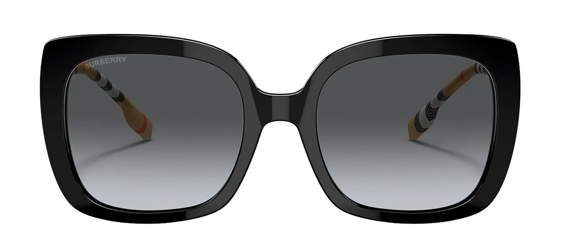 Burberry BE 4323 3853T3 Square Plastic Black Sunglasses with Grey Polarized Lens sold by Gaffos