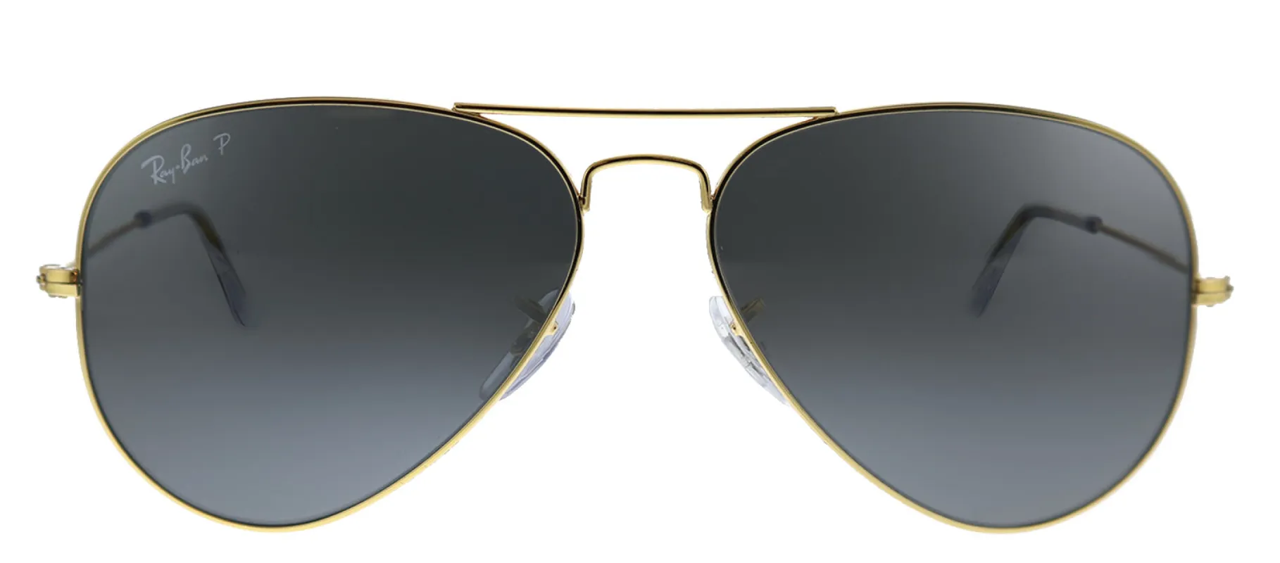 Ray-Ban RB 3025 919648 Aviator Metal Gold Sunglasses with Black Polarized Lens sold by Gaffos