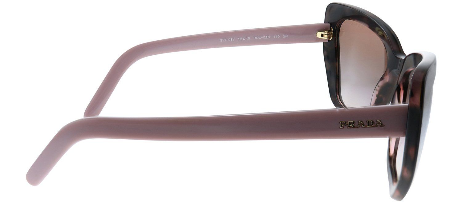 Prada PR 08VS ROL0A6 Cat-Eye Plastic Brown Sunglasses with Brown Gradient Lens sold by Gaffos product image thumbnail 3
