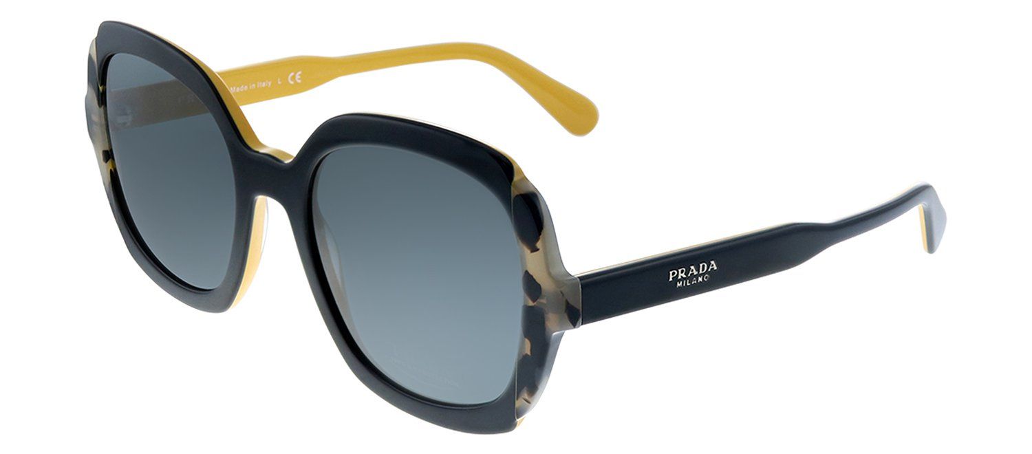 Prada PR 16US CCO1A1 Square Plastic Black Sunglasses with Grey Lens sold by Gaffos product image thumbnail 2