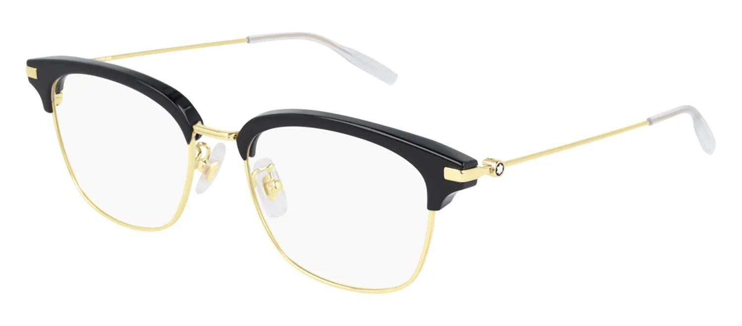Montblanc MB 0141OK 002 Square Metal Gold Eyeglasses with Demo Lens sold by Gaffos