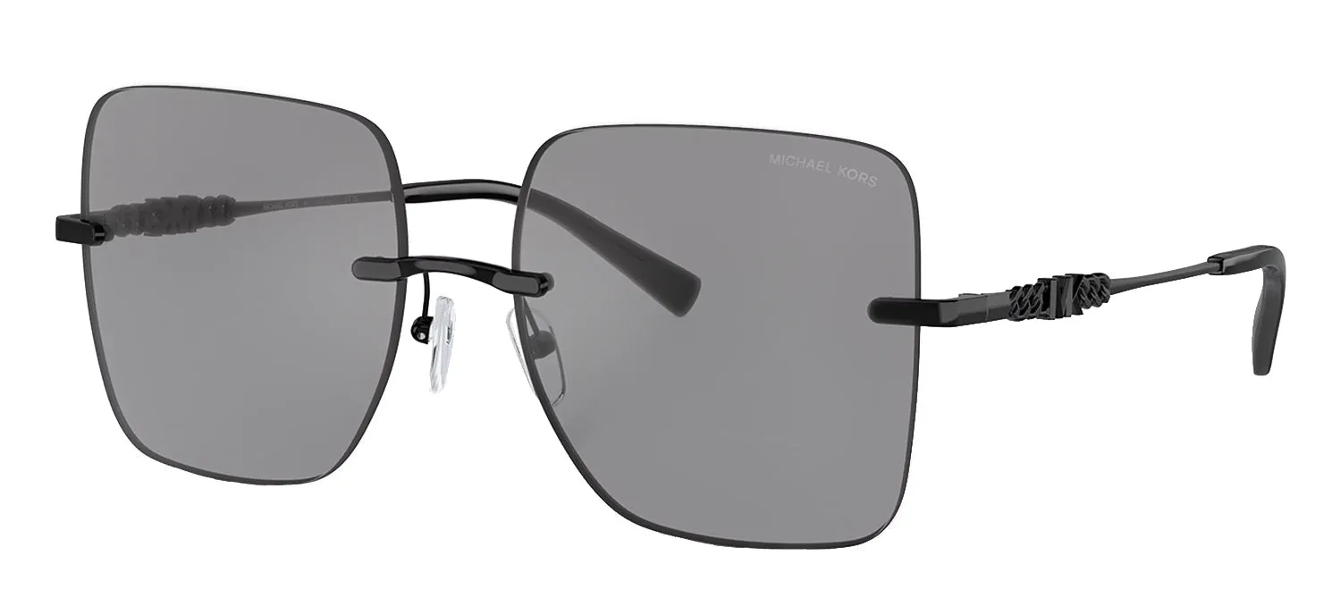 Michael Kors QUEBEC MK 1150 1005/1 Square Metal Grey Sunglasses with Grey Lens sold by Gaffos product image thumbnail 2