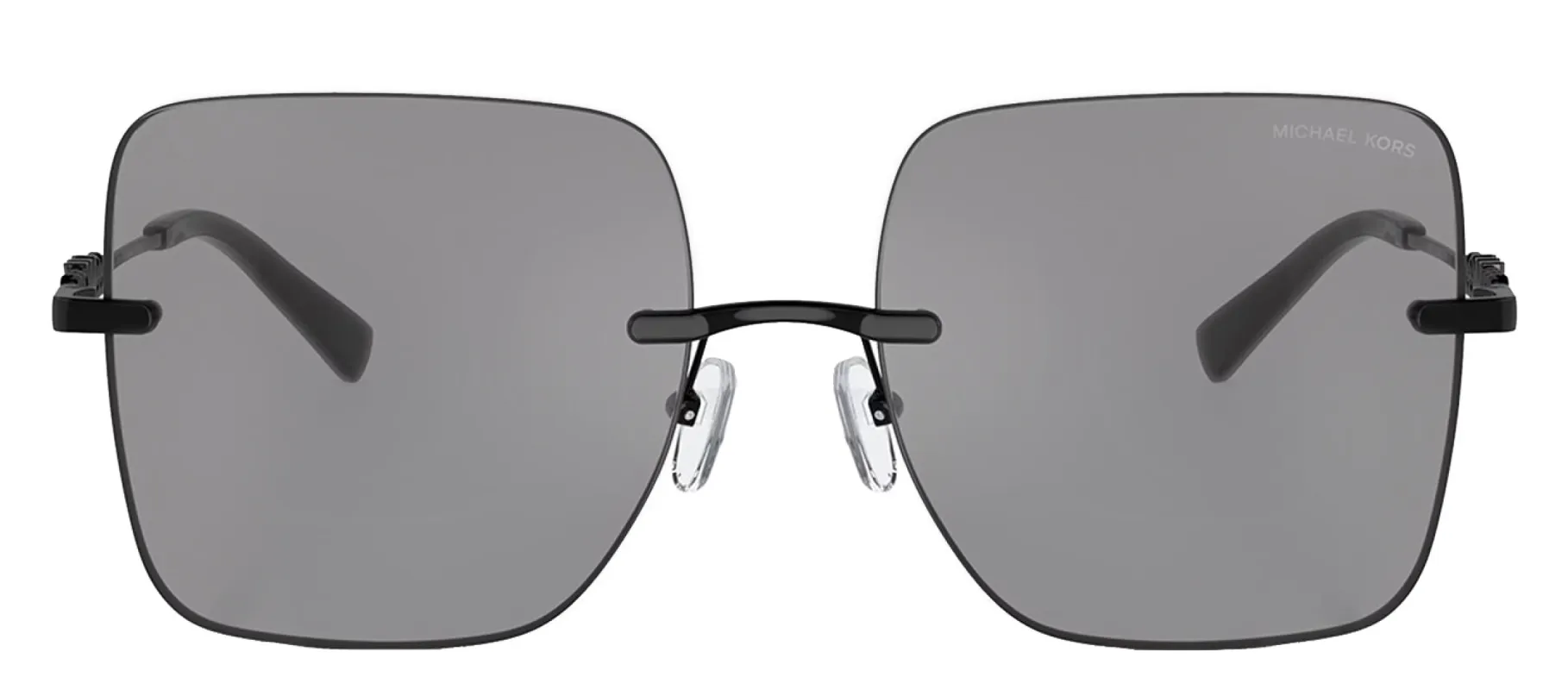 Michael Kors QUEBEC MK 1150 1005/1 Square Metal Grey Sunglasses with Grey Lens sold by Gaffos