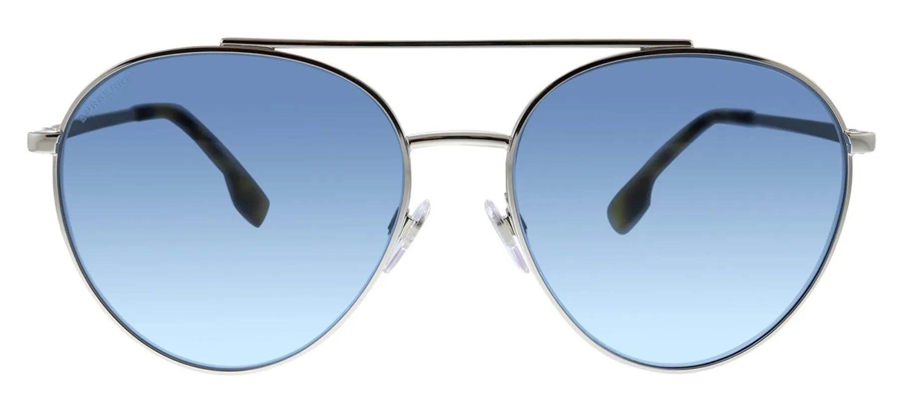 Burberry BE 3115 100519 Pilot Metal Silver Sunglasses with Blue Gradient Lens sold by Gaffos