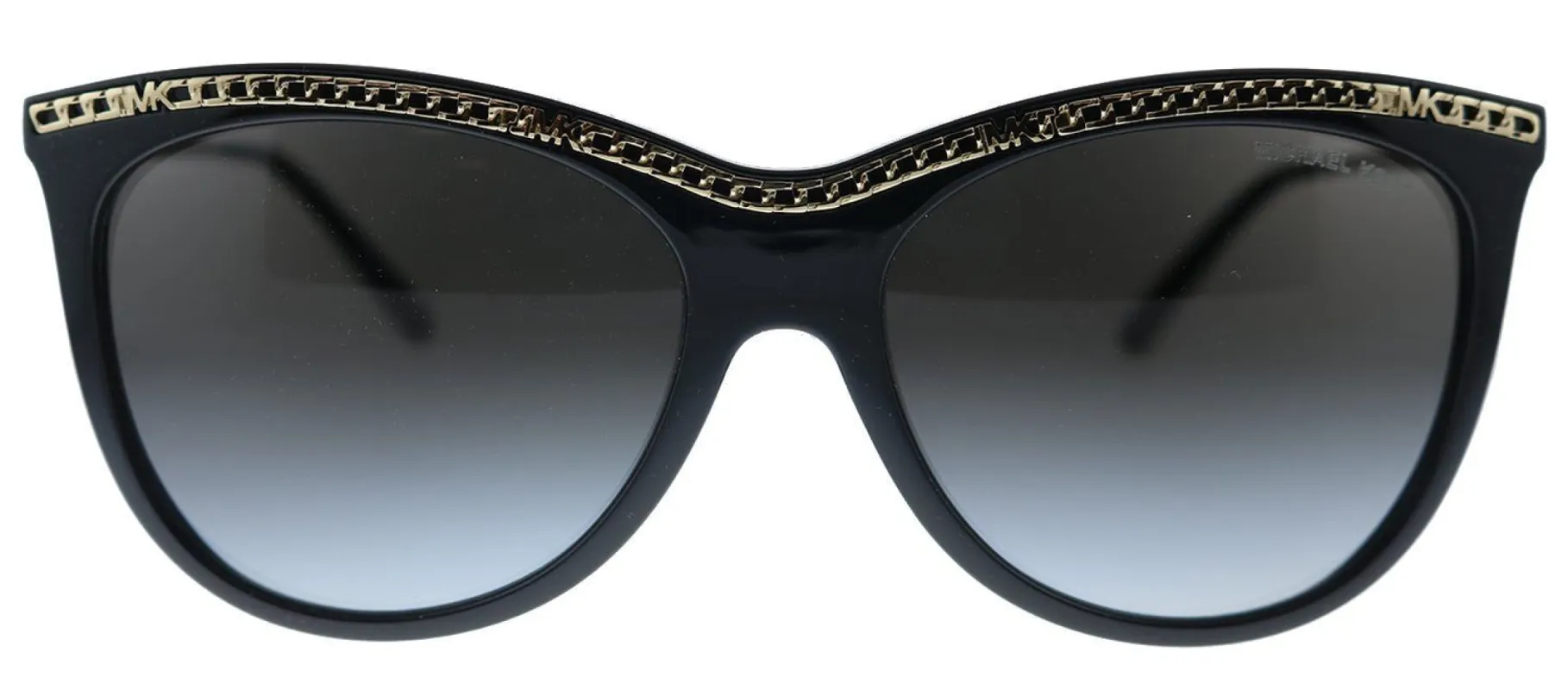 Michael Kors Copenhagen MK 2141 30058G Round Plastic Black Sunglasses with Grey Gradient Lens sold by Gaffos
