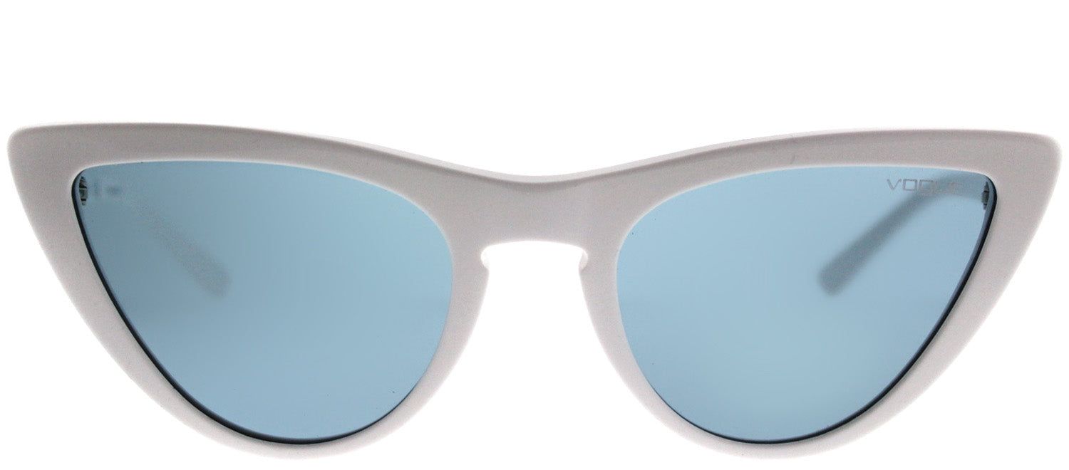 Vogue VO 5211S 260480 Cat-Eye Plastic Ivory/ White Sunglasses with Blue Lens sold by Gaffos