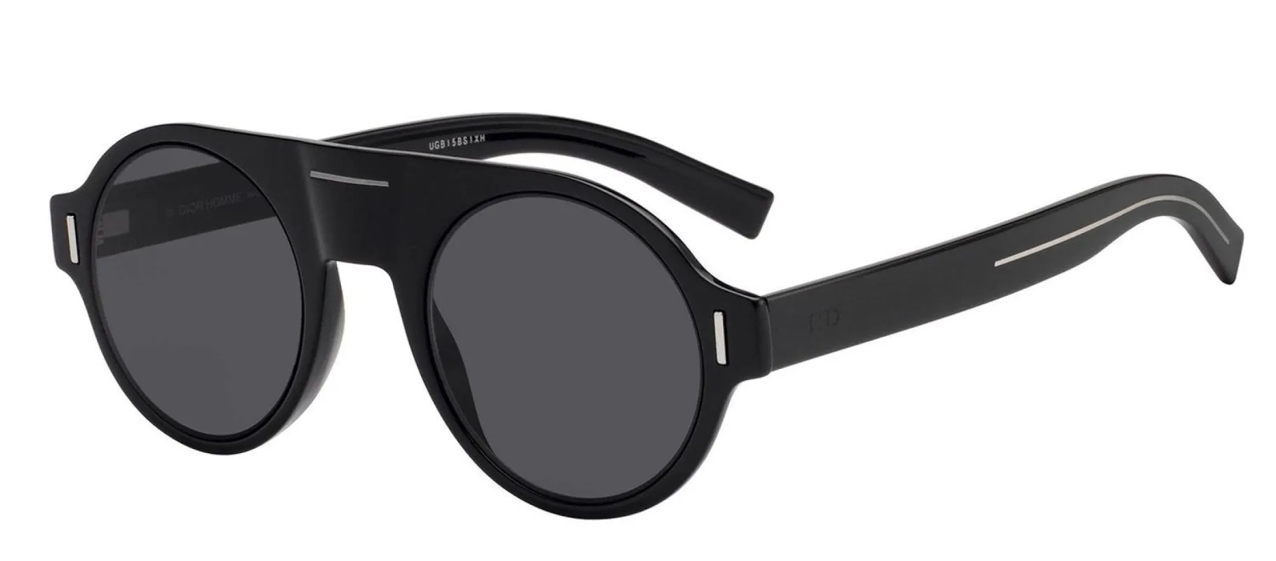 Dior Homme CD DiorFraction2 807 2K Oval Plastic Black Sunglasses with Grey Lens sold by Gaffos