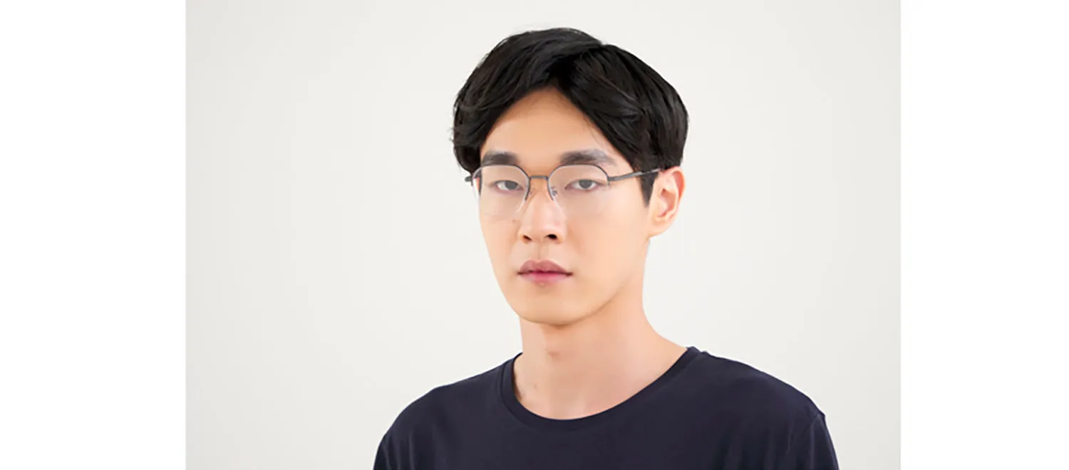 Bottega Veneta BV 1111OA 001 Semi-Rimless Metal Gunmetal Eyeglasses with Demo Lens sold by Gaffos product image thumbnail 2