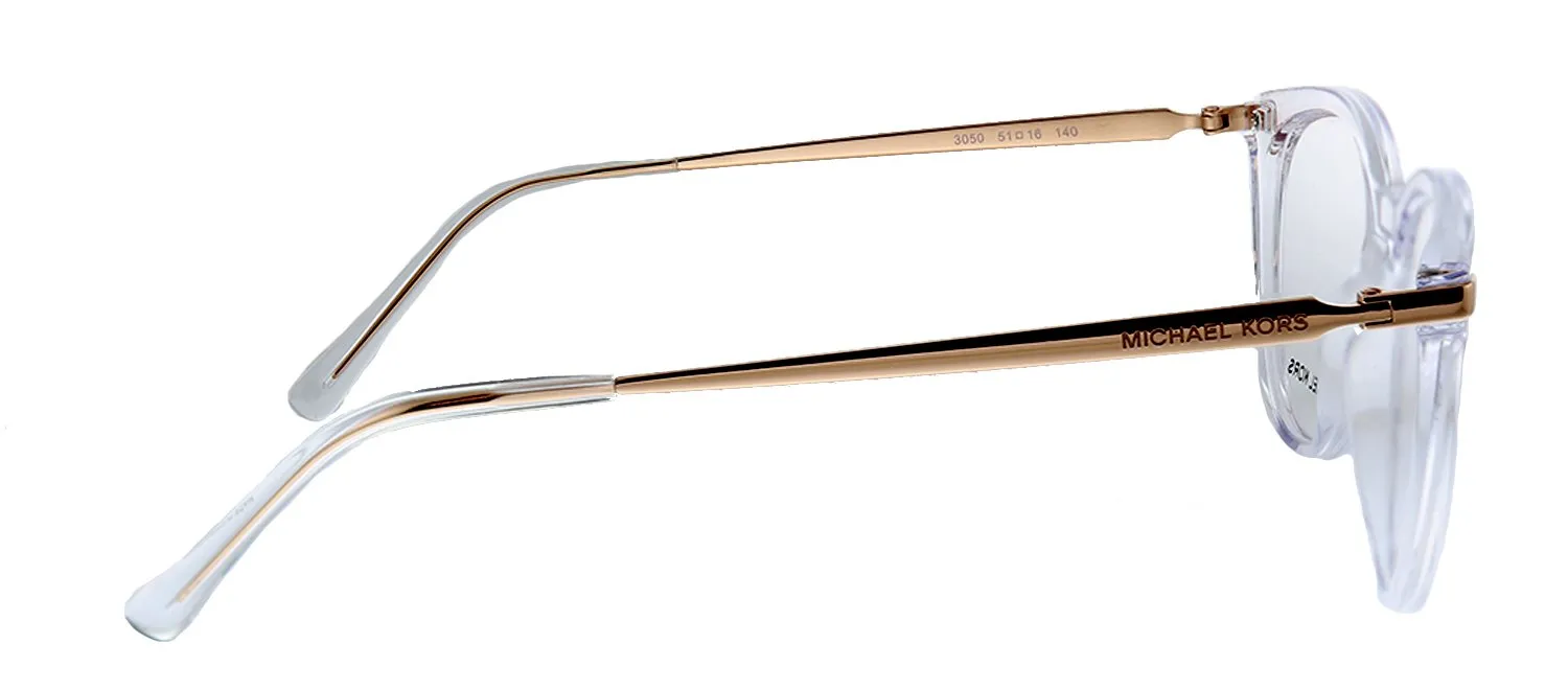 Michael Kors Quintana MK 4074 3050 Square Plastic Clear Eyeglasses with Demo Lens sold by Gaffos product image thumbnail 3